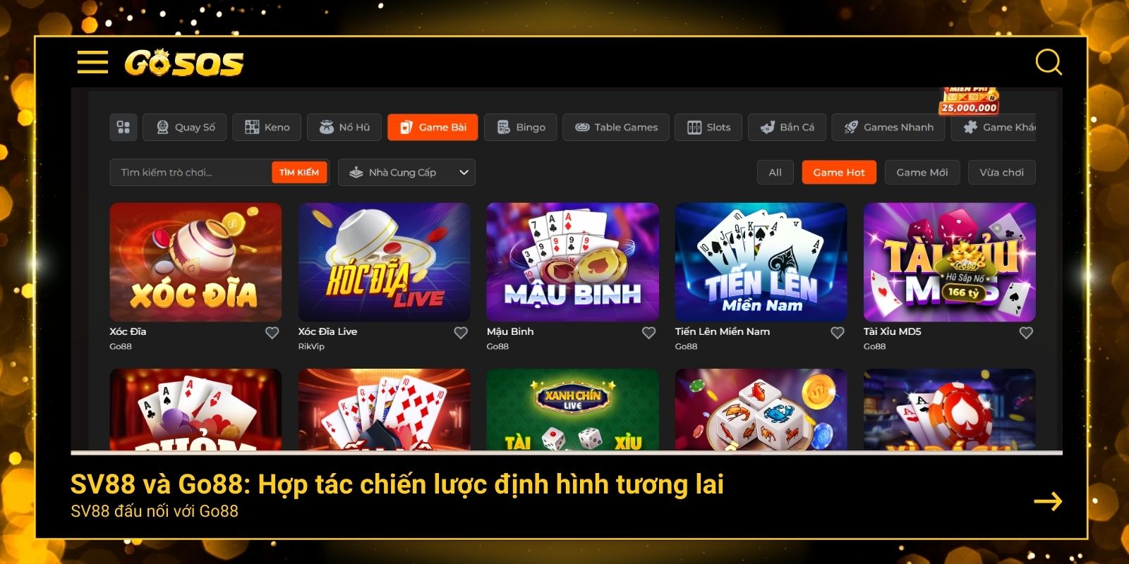 SV88 và Go88: Hợp tác chiến lược định hình tương lai